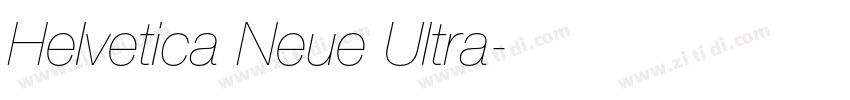 Helvetica Neue Ultra字体转换